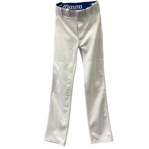 Mizuno Girls White Softball 2 Pocket Pants Youth Medium 24 26